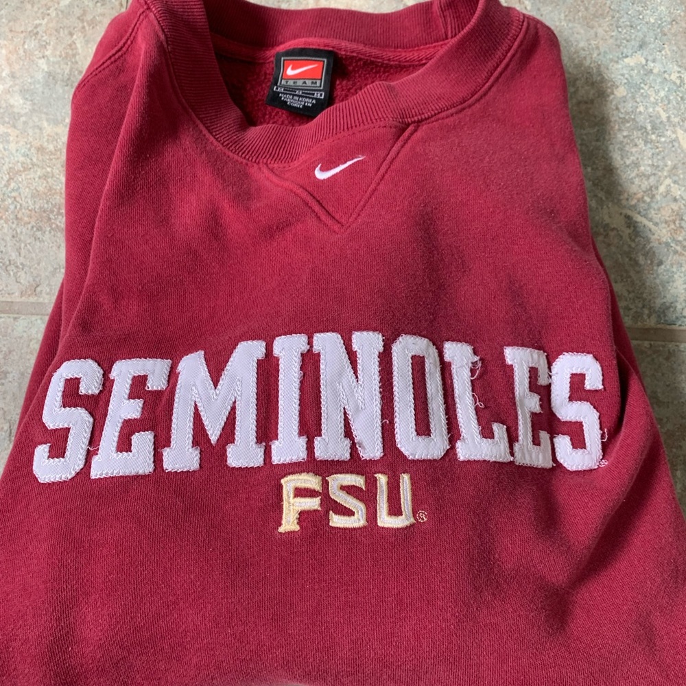 ❤️SOLD❤️ FSU Seminoles Nike maroon sweatshirt